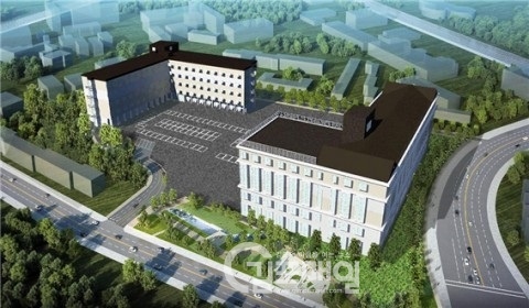 한강신도시에 김포대학교 제2 글로벌 캠퍼스가 건립될 조감도가 공개됐다.(사진=김포대학교)