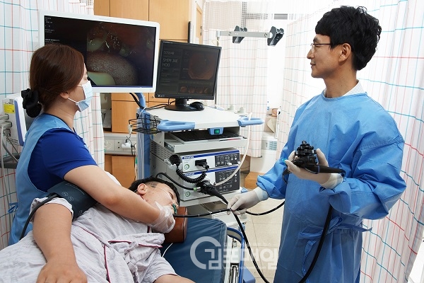 김포우리병원 소화기내과에서 위내시경 검사을 진행하고 있다.(사진=김포우리병원)
