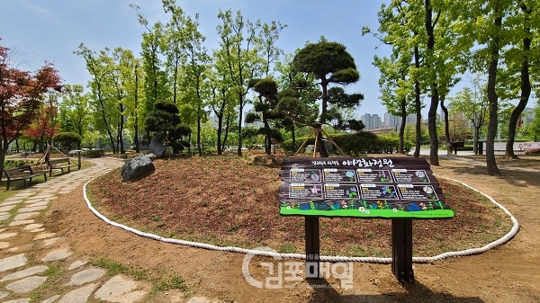 김포시 클린도시사업소가 김포 자생식물을 테마로 한 '야생화 정원'을 조성했다.(사진=김포시공원관리과)